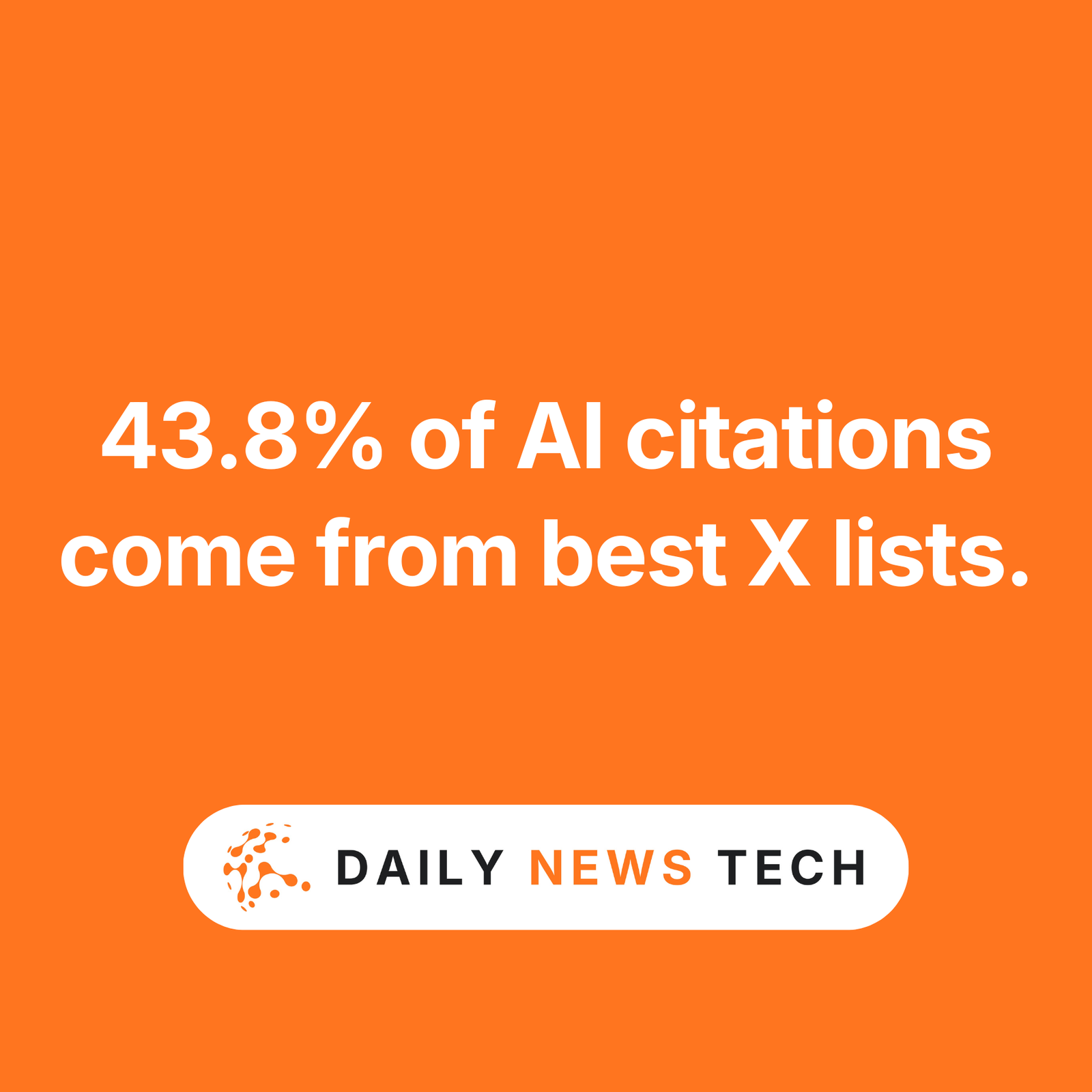 43.8% of AI citations come from best X lists